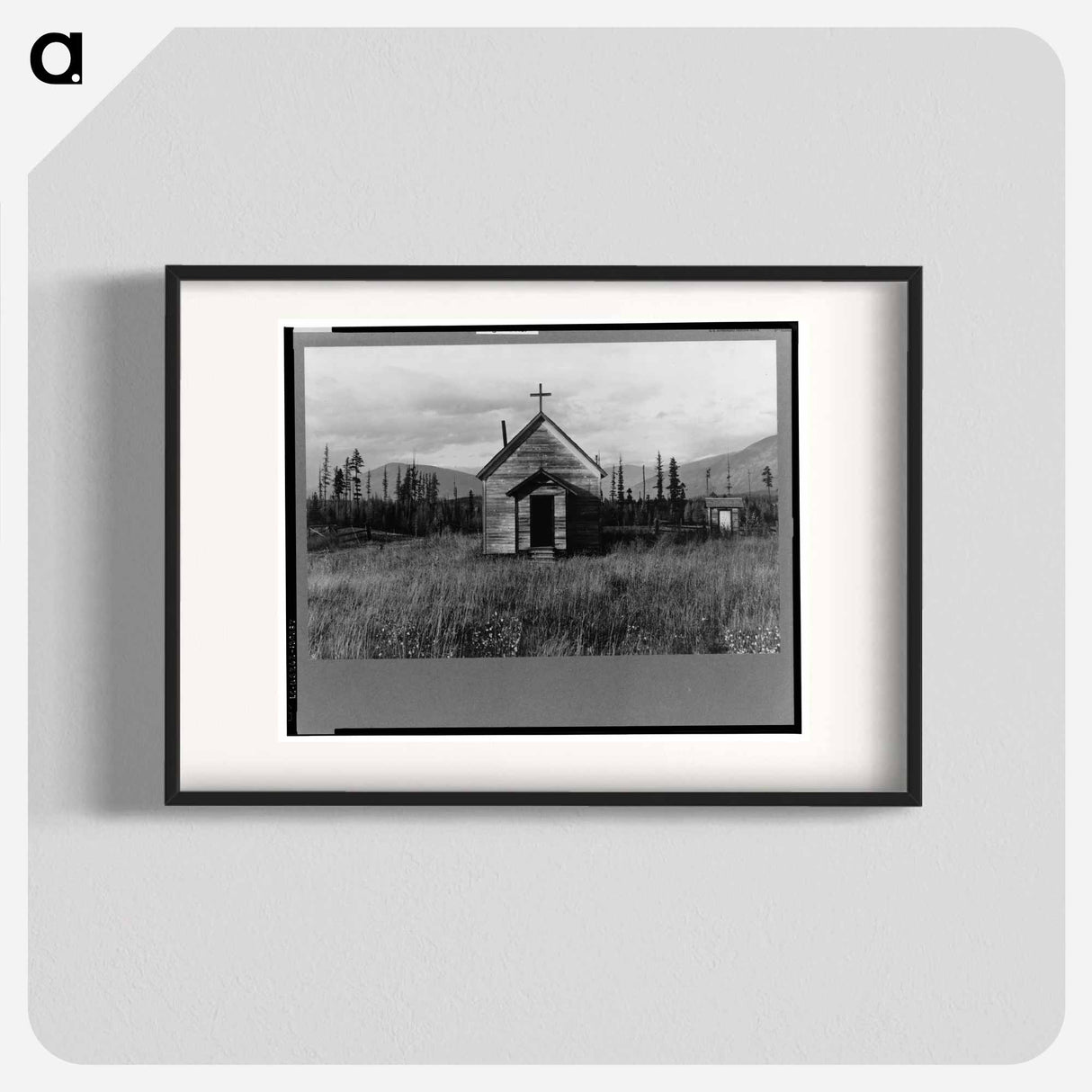 Abandoned church in cut-over area - Dorothea Lange Poster.