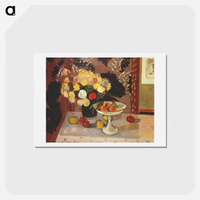 アートポストカード-Still Life (Bouquet and Compotier) - アンリ マティス Postcard.
