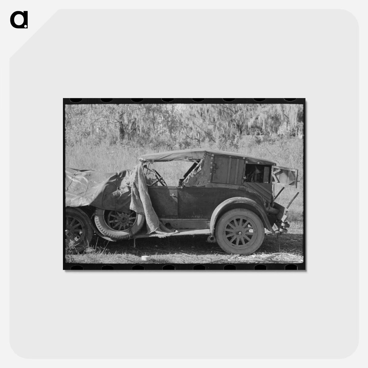 アートポストカード-Migrant Worker's Automobile
 - ラッセル リー Postcard.