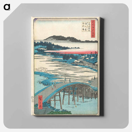 アートパネル-Sugatami Bridge, Omokage Bridge, and Jariba at Takata
 - 歌川 広重 Canvas.