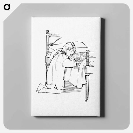 アートパネル-Child Praying Before Bed
 - 大英図書館 Canvas.