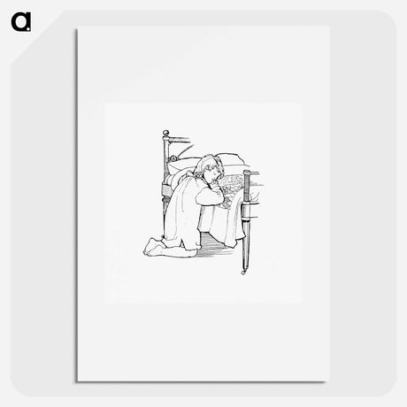 アートポスター-Child Praying Before Bed
 - 大英図書館 Poster.