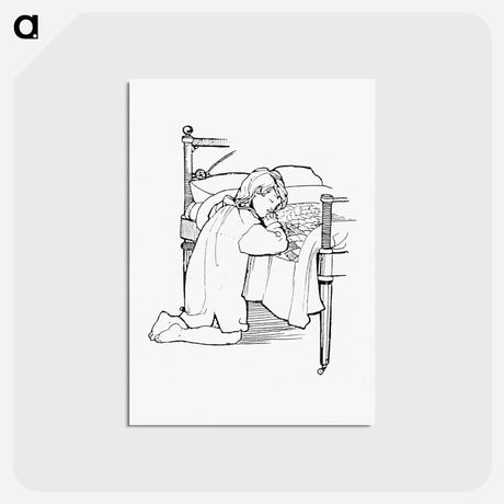 アートポストカード-Child Praying Before Bed
 - 大英図書館 Postcard.