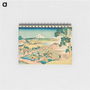 アートメモ帳-The Tea Plantation of Katakura in Suruga Province - 葛飾 北斎 Memo.