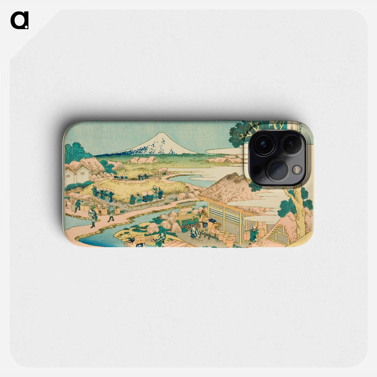 The Tea Plantation of Katakura in Suruga Province - 葛飾 北斎 Phone Case.