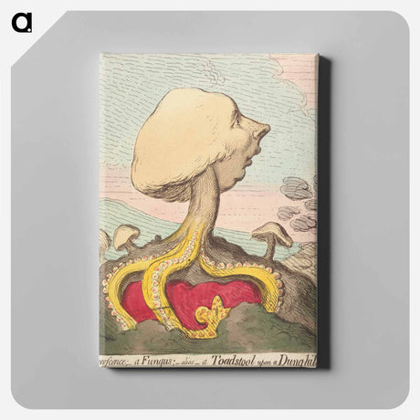 アートパネル-An Excrescence; - Afungus; - Alias - A Toadstool Upon a Dung-Hill
 - イェール大学アートギャラリー Canvas.
