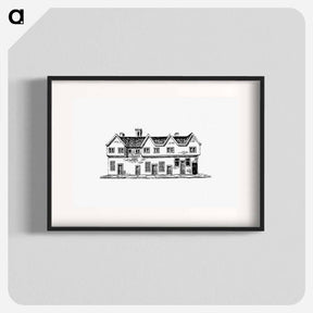 アートポスター-House from The History and Gazetteer of the County of Derby
 - 大英図書館 Poster.