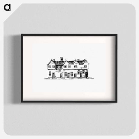 アートポスター-House from The History and Gazetteer of the County of Derby
 - 大英図書館 Poster.