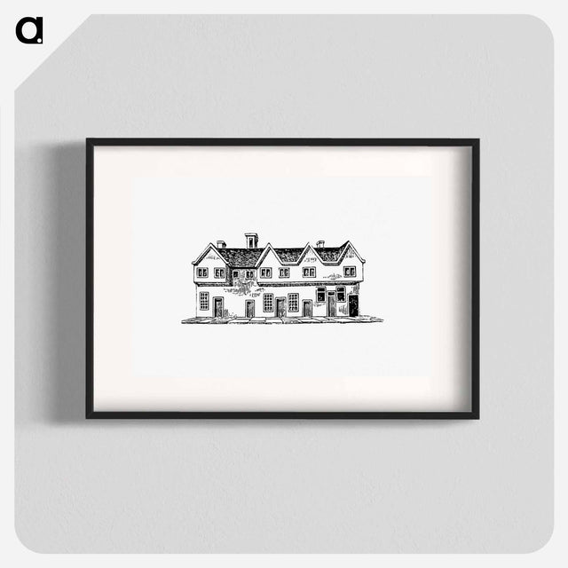 アートポスター-House from The History and Gazetteer of the County of Derby
 - 大英図書館 Poster.
