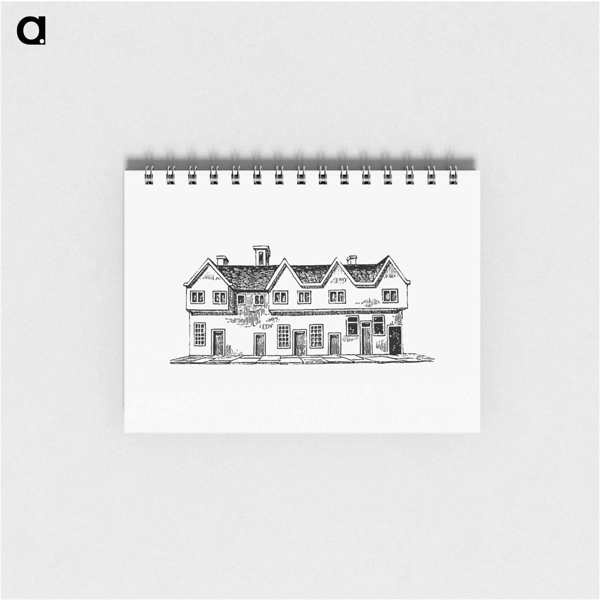 アートメモ帳-House from The History and Gazetteer of the County of Derby
 - 大英図書館 Memo.