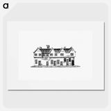 アートポスター-House from The History and Gazetteer of the County of Derby
 - 大英図書館 Poster.