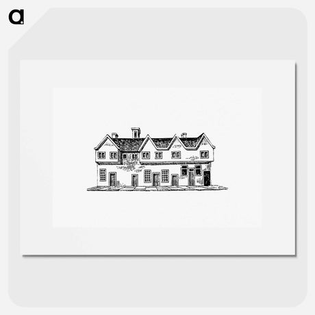 アートポスター-House from The History and Gazetteer of the County of Derby
 - 大英図書館 Poster.