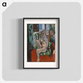 アートポスター-Odalisque with a Tambourine - アンリ マティス Poster.