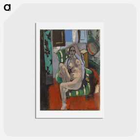 アートポストカード-Odalisque with a Tambourine - アンリ マティス Postcard.