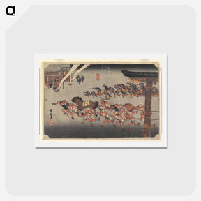アートポストカード-Atsuta-jingū, Miya
 - 歌川 広重 Postcard.