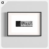 アートポスター-America from The World: Round It and Over It
 - 大英図書館 Poster.