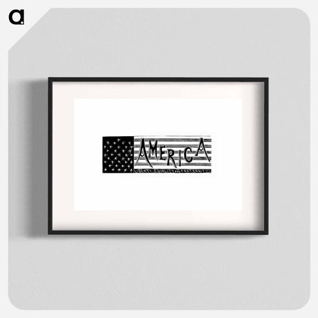 アートポスター-America from The World: Round It and Over It
 - 大英図書館 Poster.