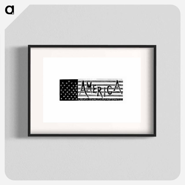 アートポスター-America from The World: Round It and Over It
 - 大英図書館 Poster.