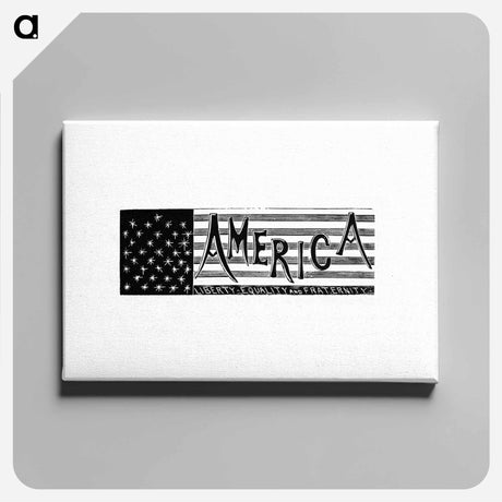 アートパネル-America from The World: Round It and Over It
 - 大英図書館 Canvas.