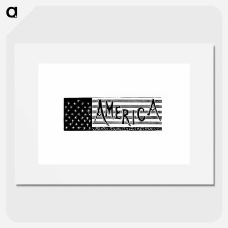 アートポスター-America from The World: Round It and Over It
 - 大英図書館 Poster.