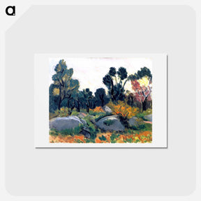 アートポストカード-Rocks in the Vallée Du Loup - アンリ マティス Postcard.