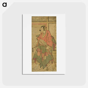 アートポストカード-Ichikawa Danjuro VI - 葛飾 北斎 Postcard.