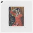 アートメモ帳-Girl in Red Dress Pinning on Hat
 - バーンズ・コレクション Memo.