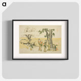 A Wayside Scene - Katsushika Hokusai Poster.
