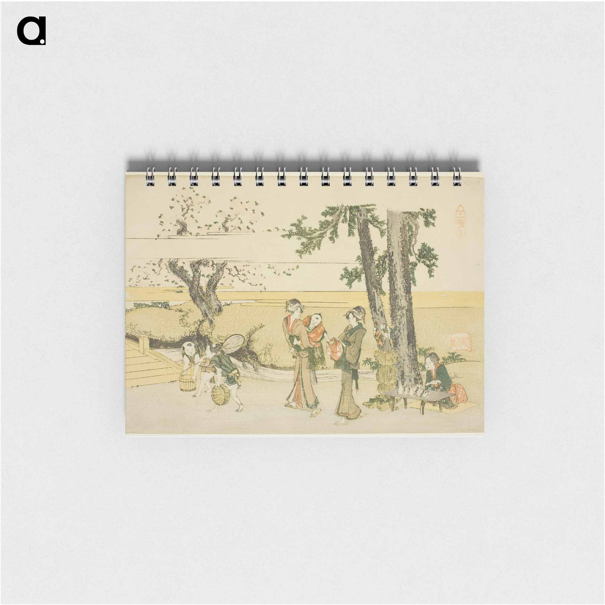 A Wayside Scene - 葛飾 北斎 Memo.