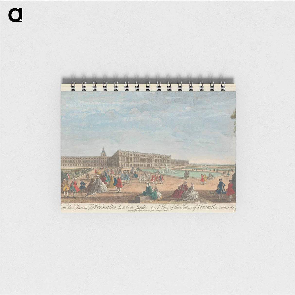 アートメモ帳-A View of the Palace of Versailles towards ye Garden
 - イェール大学アートギャラリー Memo.