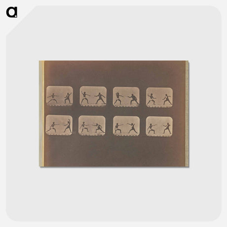 アートポストカード-Fencing
 - エドワード マイブリッジ Postcard.