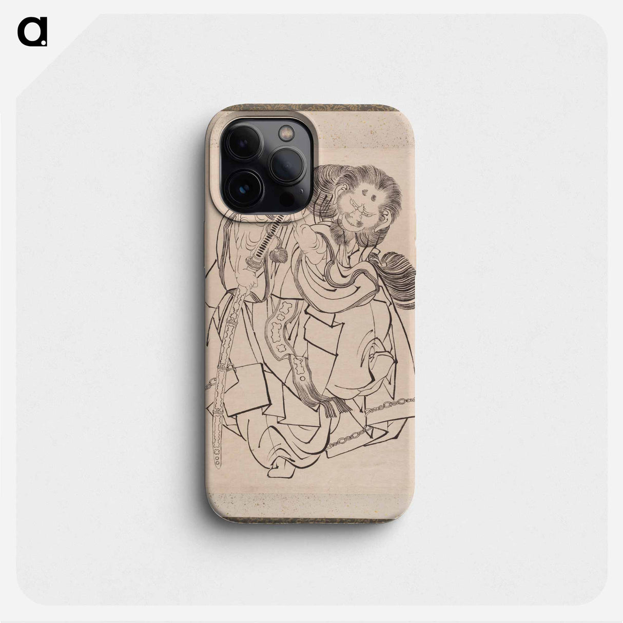 Katsushika Hokusai’s samurai, Album of Sketches - 葛飾 北斎 Phone Case.