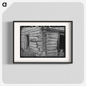 アートポスター-Log Cabin Near Gheen
 - ラッセル リー Poster.