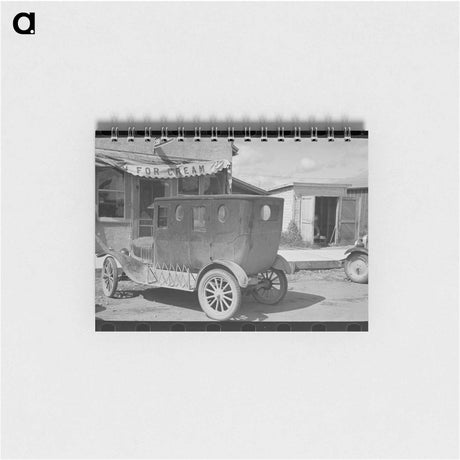 アートメモ帳-Log Cabin Near Gheen
 - ラッセル リー Memo.