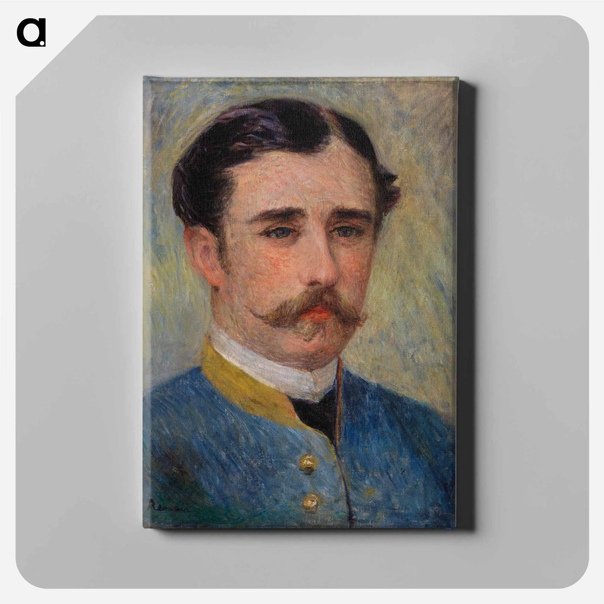 アートパネル-Portrait of a Man (Monsieur Charpentier)
 - バーンズ・コレクション Canvas.