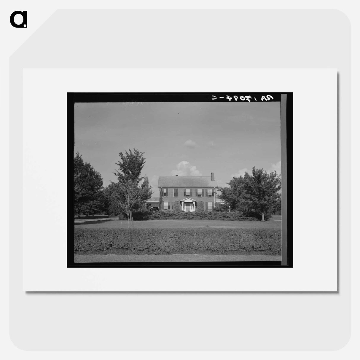 The Aldridge Plantation owner's home near Leland, Mississippi - Dorothea Lange Poster.