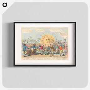 アートポスター-Peep of Day Boy's Preventing an Union by Adding Fire to the Sun. / An Irish Method of Throwing Cold Water on a Subject!
 - イェール大学アートギャラリー Poster.