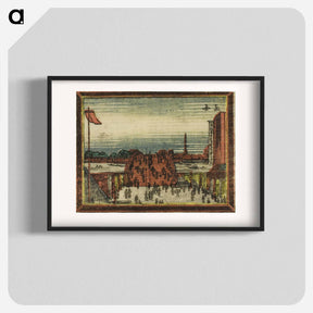 アートポスター-Ryogoku Bridge - 葛飾 北斎 Poster.