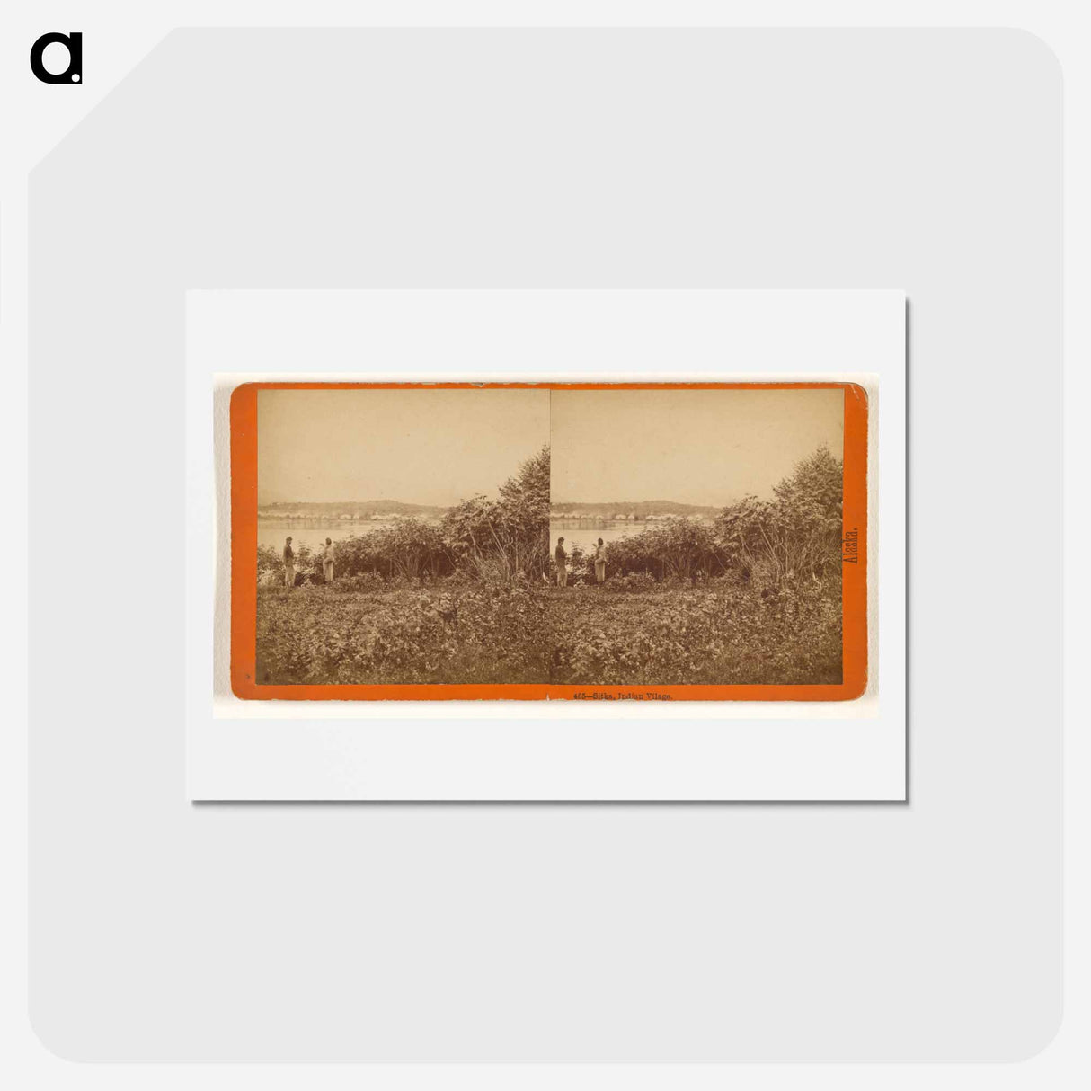 アートポストカード-Sitka, Indian Village
 - エドワード マイブリッジ Postcard.