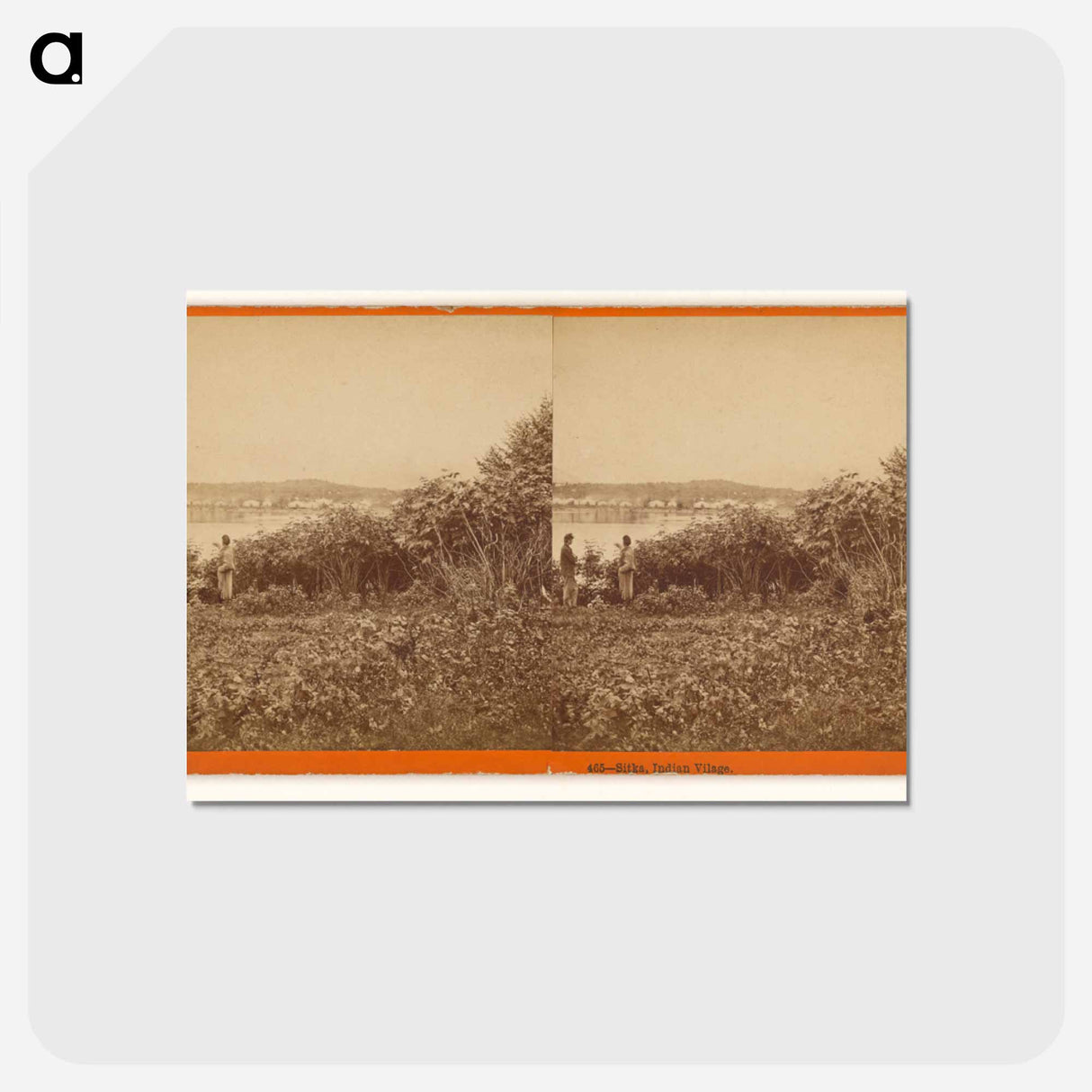 アートポストカード-Sitka, Indian Village
 - エドワード マイブリッジ Postcard.