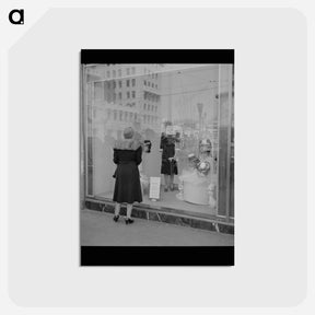 アートポストカード-Window Shopping
 - ラッセル リー Postcard.