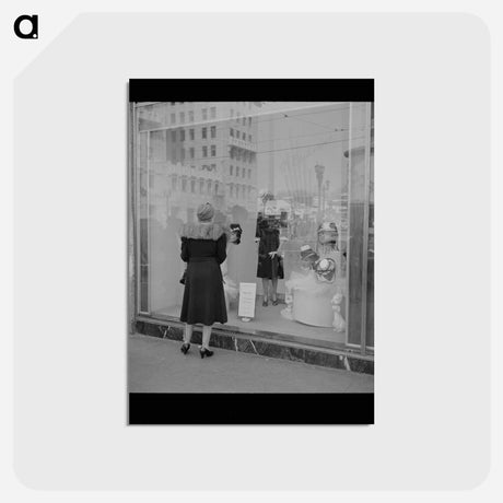 アートポストカード-Window Shopping
 - ラッセル リー Postcard.
