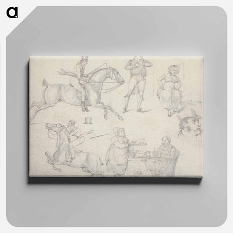 アートパネル-Symptoms: of None of Your Stuff, of a Declaration, of a Meltonian, of Is that a Writ I See Before Me, of a Love Feast, of a Buck
 - イェール大学アートギャラリー Canvas.