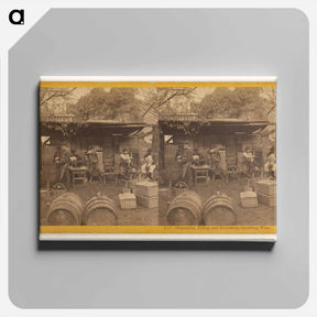 アートパネル-Disgorging, Filling and Re-corking Sparkling Wine
 - エドワード マイブリッジ Canvas.