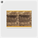 アートポストカード-Disgorging, Filling and Re-corking Sparkling Wine
 - エドワード マイブリッジ Postcard.