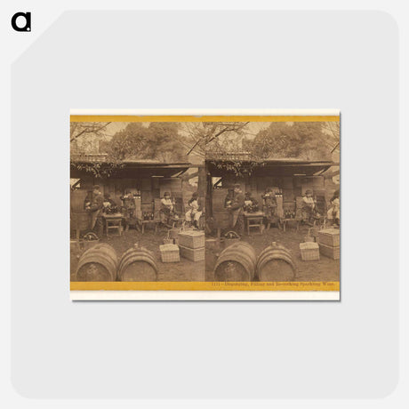 アートポストカード-Disgorging, Filling and Re-corking Sparkling Wine
 - エドワード マイブリッジ Postcard.