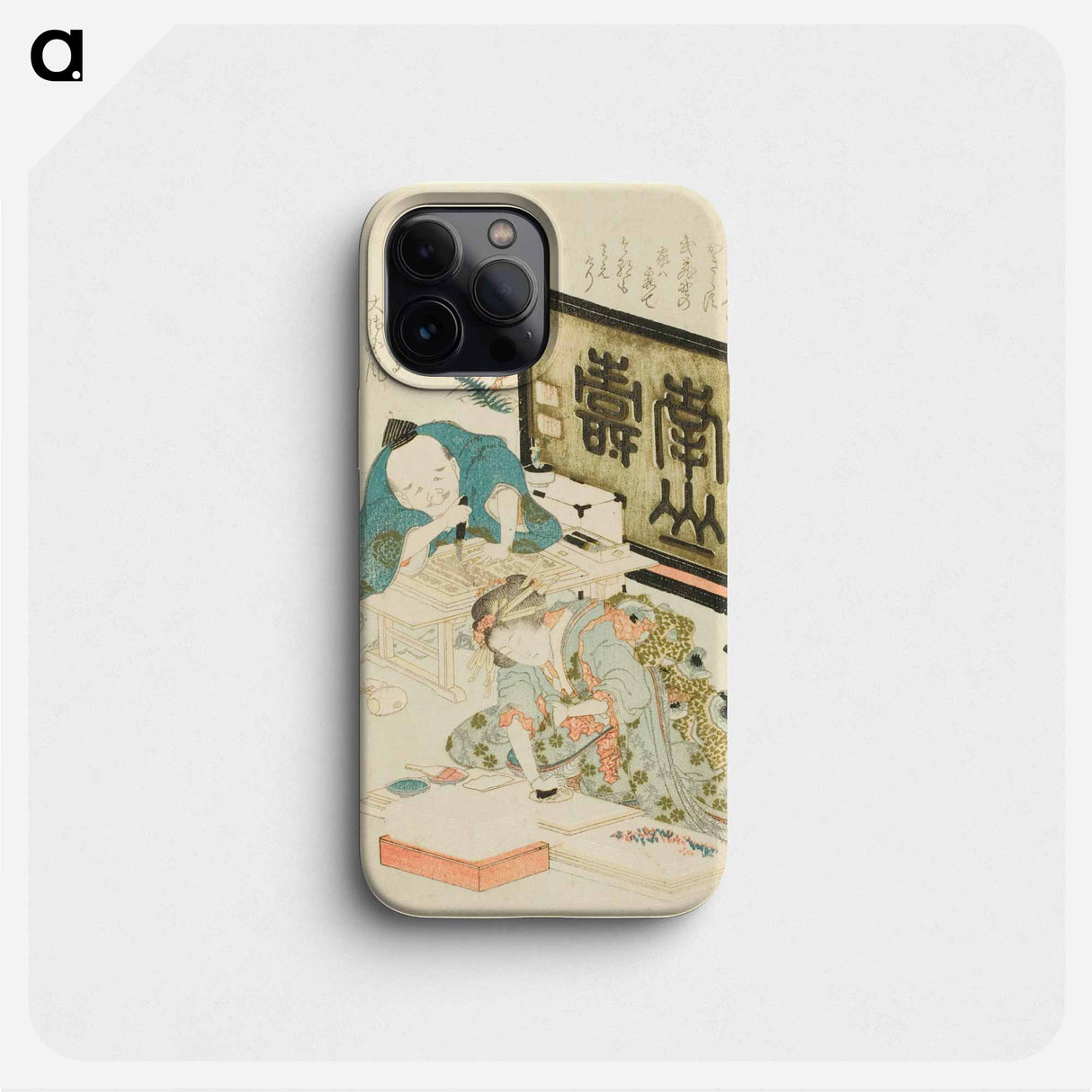 Creating surimono for the New Year - Katsushika Hokusai Phone Case.