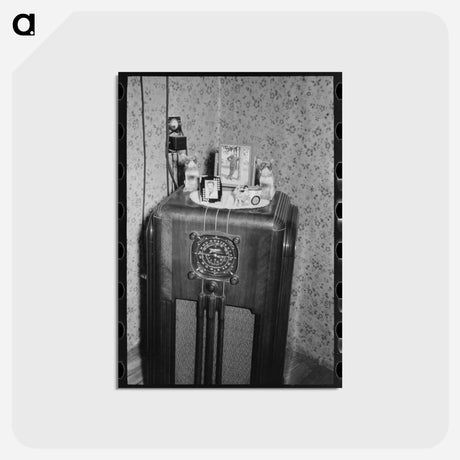 アートポストカード-Radio in Rural Missouri
 - ラッセル リー Postcard.