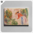 アートパネル-Woman Gathering Flowers
 - バーンズ・コレクション Canvas.
