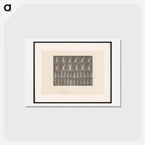 アートポストカード-Woman Raking Hay
 - エドワード マイブリッジ Postcard.